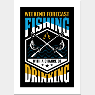 Funny fishing t-shirt Posters and Art